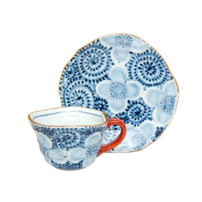 [Made in Japan] Takokarakusa souka-mon Cup and saucer