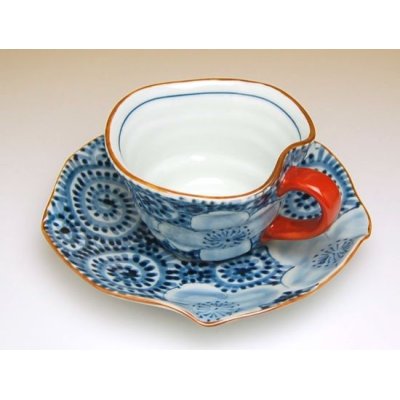 Photo3: Takokarakusa souka-mon Cup and saucer