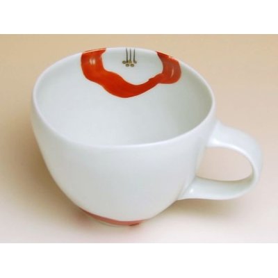 Photo2: Mug Omoi hana (Red)