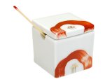 Condiment Container with Bamboo Spoon Omoibana