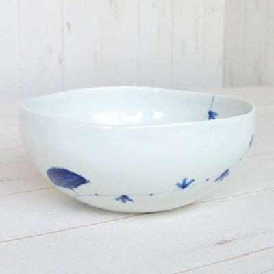 Photo2: Donburi Bowl for Noodles Kaze no uta (18.5cm/7.3in)