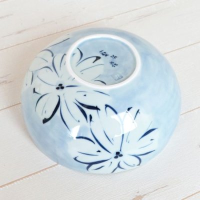 Photo3: Donburi Bowl for Noodles Kamon obi (18.5cm/7.3in)