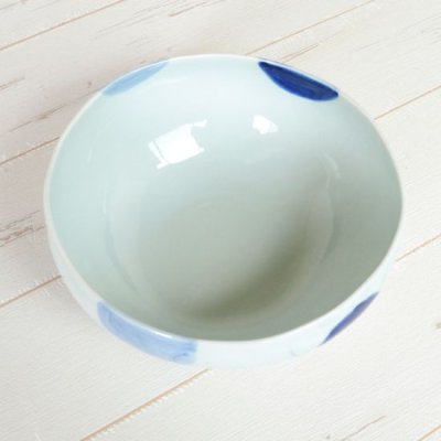 Photo3: Donburi Bowl for Noodles Ai mizutama (18.5cm/7.3in)