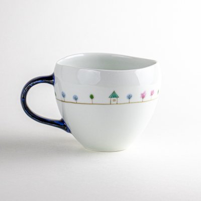 Photo2: Mug Kazeno mori Blue