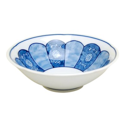 [Made in Japan] Kikuwari kogiku-mon Medium bowl