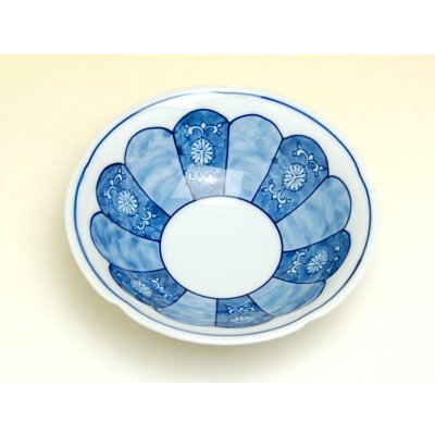 Photo3: Medium Bowl (13.2cm) Kikuwari kogiku-mon