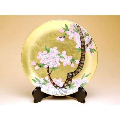 [Made in Japan] Kinrante Sakura (Small) Ornamental plate（19cm）