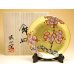 Photo2: Decorative Plate with Stand (19cm) Kinrante Ume (Small) (2)