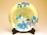 Decorative Plate with Stand (19cm) Kinrante Tessen (Small)