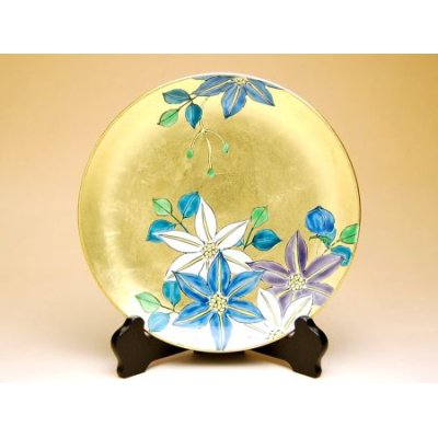 [Made in Japan] Kinrante Tessen (Small) Ornamental plate（19cm）