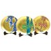 [Made in Japan] Kinrante Matsu, Take, & Ume Ornamental plate （19cm） (three pieces of sets)