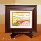 Wall Decoration Mt. Fuji Gold Leaf Small | Tatsuro Ono's  work in Kozan Kiln