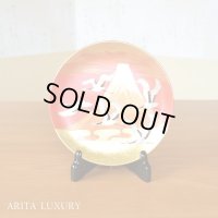 Mt.Fuji and Cranes Gold Leaf Decorative Plate 19cm | Tatsuro Ono's  work in Kozan Kiln