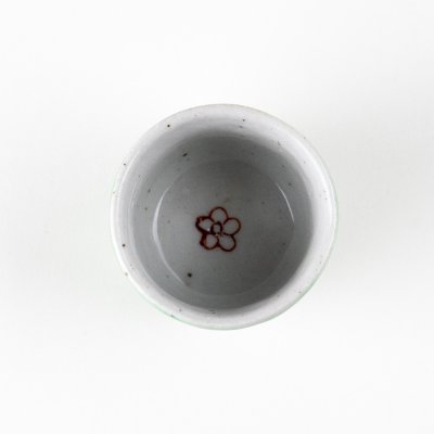 Photo3: Sake Cup Green noume Green plum blossom (6cm/2.3in)