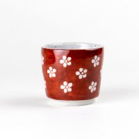 Sake Cup Aka noume Red plum blossom (6cm/2.3in)