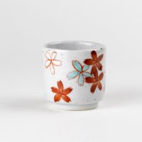 Sake Cup Akae sakura chirashi Cherry blossoms (6cm/2.3in)