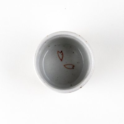 Photo3: Sake Cup Akae sakura chirashi Cherry blossoms (6cm/2.3in)