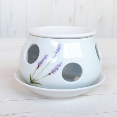 Photo2: Tea incense Burner Lavender