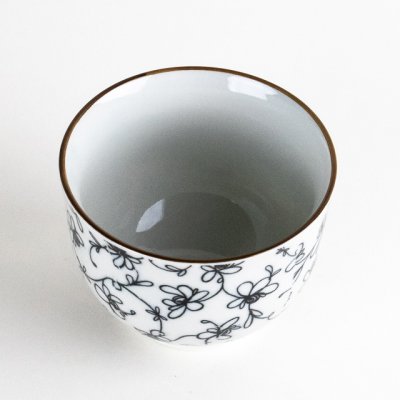 Photo2: Yunomi Tea Cup for Green Tea Bara Rose