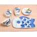 [Made in Japan] <Child tableware>Koinobori whole set (5 pieces)