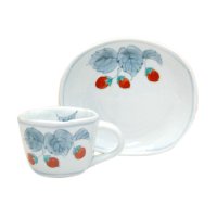 Coffee Cup and Saucer Beni Ichigo Strawberry