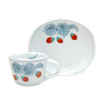 [Made in Japan] Beni Ichigo Cup and saucer