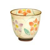 Yunomi Tea Cup for Green Tea Hana rindow (Red)