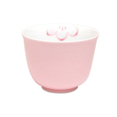 [Made in Japan] Pink flower Japanese green tea cup