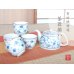 [Made in Japan] Miyako gusa Tea set (5 cups & 1 pot)