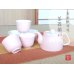 [Made in Japan] Pink flower Tea set (5 cups & 1 pot)