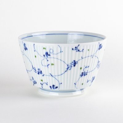 Photo1: Donburi Bowl for Noodles Karakusa-Tsuzuri (L) (15 cm/5.9 in)