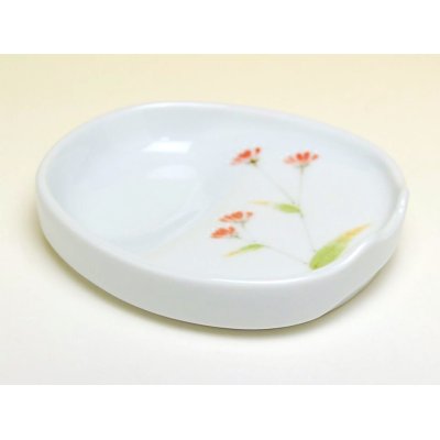 Photo2: Small Plate for soy sauce (10.7cm) Hana shizuka