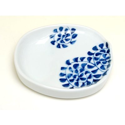 Photo3: Small Plate for soy sauce (10.7cm) Tako karakusa