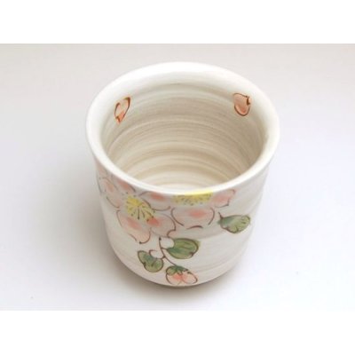 Photo2: Yunomi Tea Cup for Green Tea Hanano (Small)