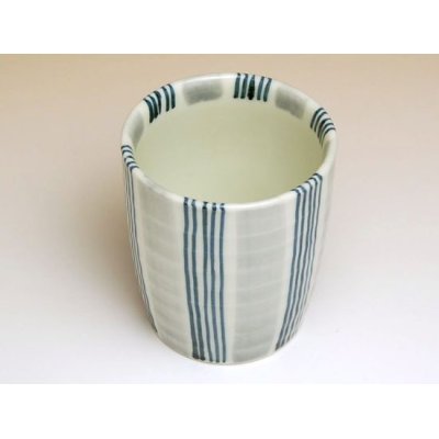Photo2: Inase (Blue) Japanese green tea cup
