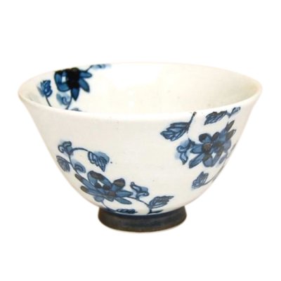 [Made in Japan] Saika karakusa (Blue) rice bowl