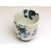Photo3: Saika karakusa (Blue) Japanese green tea cup (3)