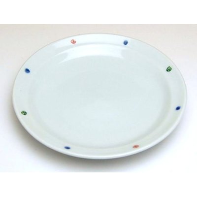 Photo2: Small Plate (13.5cm) Sanshoku tenmon