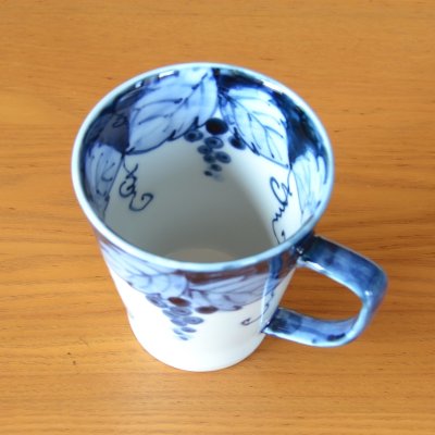 Photo5: Mug Fuchidami Budou Grape Blue