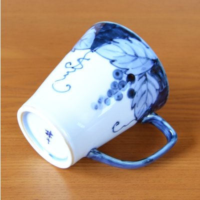 Photo6: Mug Fuchidami Budou Grape Blue