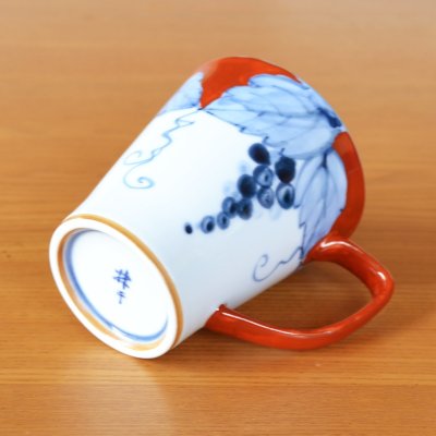 Photo6: Mug Fuchidami Budou Grape Red