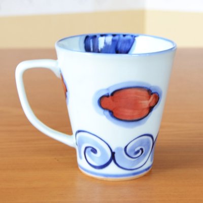 Photo3: Mug Mt. Fuji Red