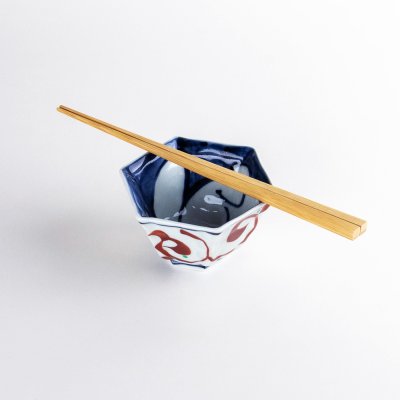 Photo7: Small Bowl Rabbit Akae Usagi (9.5 cm/3.7 in)