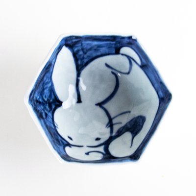 Photo2: Small Bowl Rabbit Akae Usagi (12.2 cm/4.8 in)