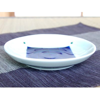 Photo2: Medium Plate (14.4cm) Kaku-mon