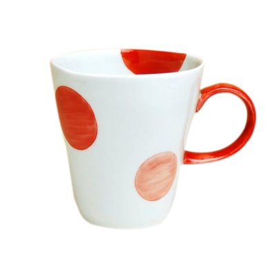 [Made in Japan] Nisai marumon (Red) mug