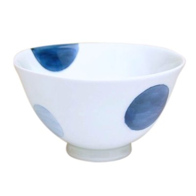 [Made in Japan] Nisai marumon (Large) rice bowl