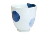 Yunomi Tea Cup for Green Tea Nisai marumon (Blue)