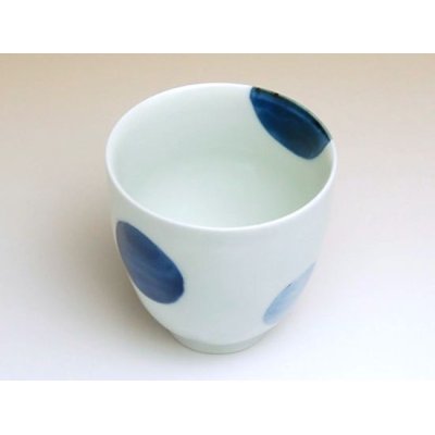 Photo2: Yunomi Tea Cup for Green Tea Nisai marumon (Blue)