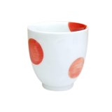 Yunomi Tea Cup for Green Tea Nisai marumon (Red)